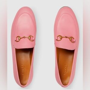 Gucci Jordan Loafers, pink and gold